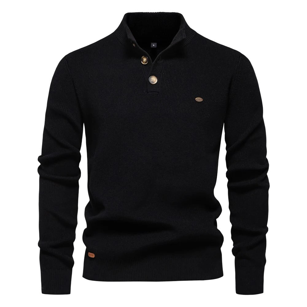 Oliver | Herrenpullover aus Baumwolle mit klassischer Passform, Eleganter Herrenpullover | Nomad NTS | Donkergroen