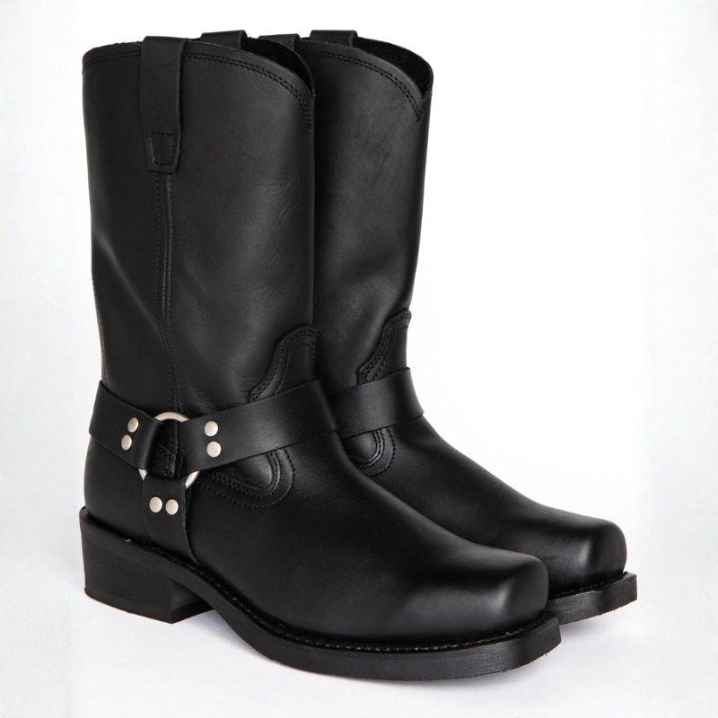 Oswin | Herren wadenhohe Cowboystiefel, Western-Stiefel im Harness-Stil | Nomadnts | Nomadnts
