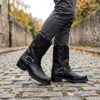 Oswin | Herren wadenhohe Cowboystiefel, Western-Stiefel im Harness-Stil | Nomadnts | Nomadnts