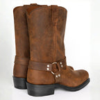 Oswin | Herren wadenhohe Cowboystiefel, Western-Stiefel im Harness-Stil | Nomadnts | Nomadnts
