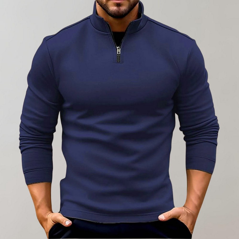 Otto | Herrenpullover mit Reißverschluss, Vielseitiger Strickpullover | Nomad NTS | Navy Blue