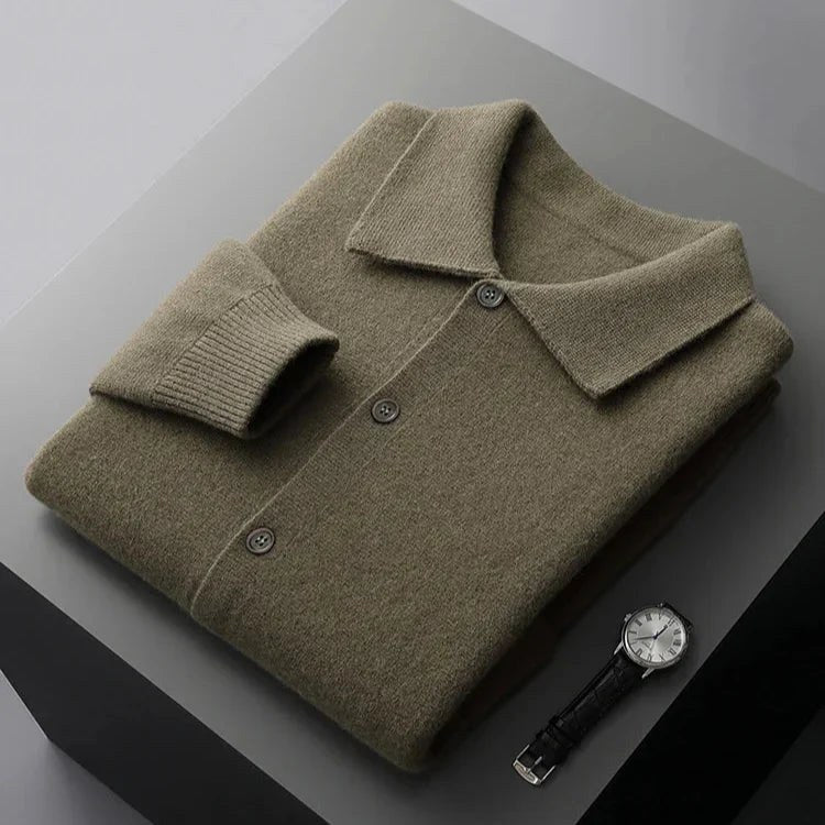 Owen | Strickjacke für Herren, fein strukturierte Strickjacke für den Lagenlook | Nomadnts