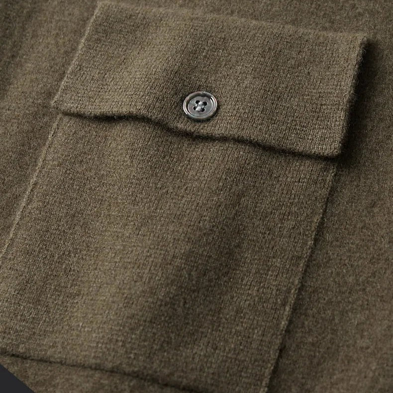 Owen | Strickjacke für Herren, fein strukturierte Strickjacke für den Lagenlook | Nomadnts