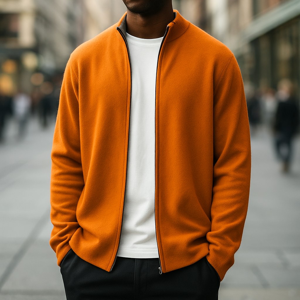 Parker | Herren-Strickjacke mit Reißverschluss, bequeme Strickjacke für den Alltag | Nomadnts