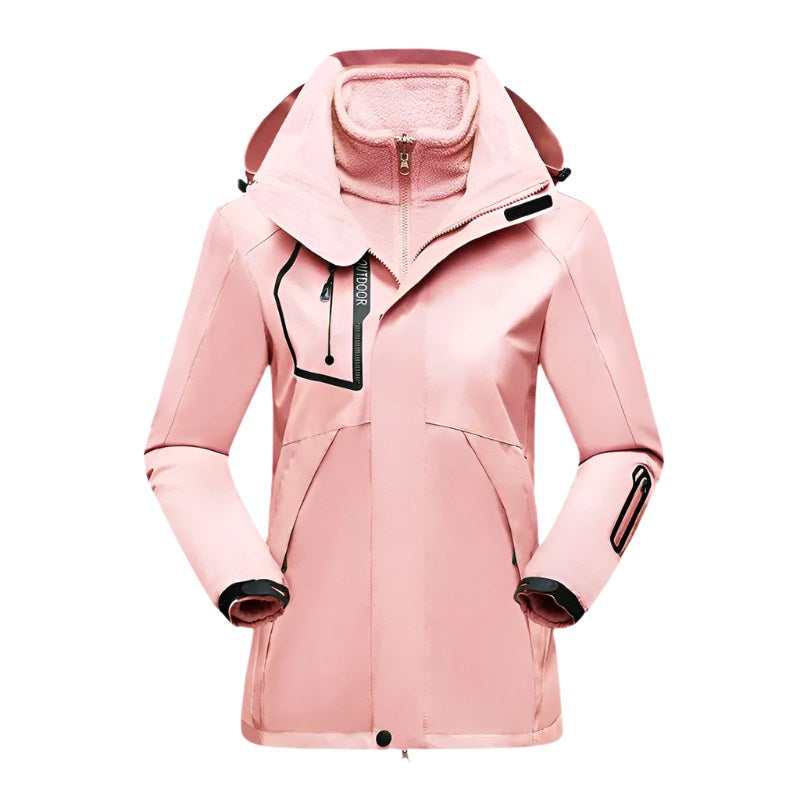 Patricia | Damen wasserdichte Softshell-Jacke, windabweisender Performance-Mantel | Nomadnts | White