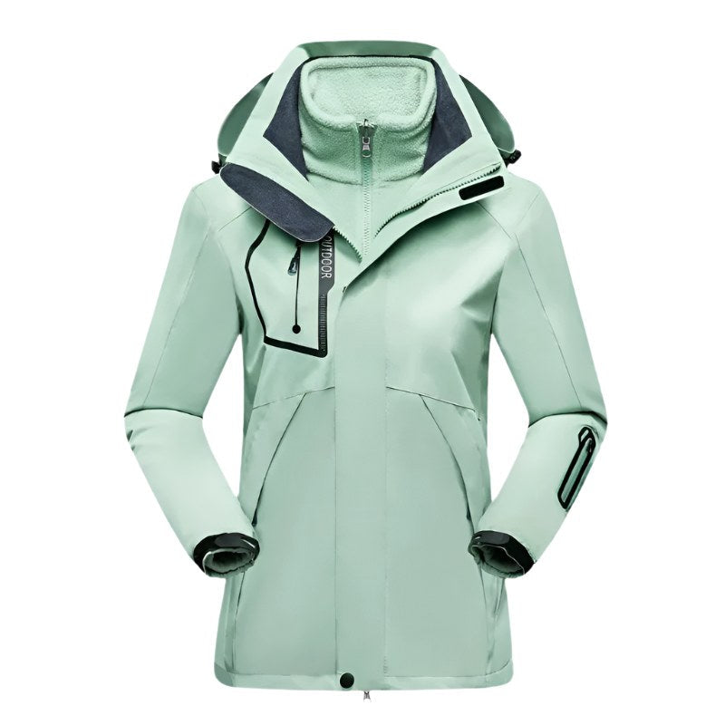 Patricia | Damen wasserdichte Softshell-Jacke, windabweisender Performance-Mantel | Nomadnts | Purple