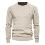 Patrick | Klassischer Herren-Pullover aus Baumwolle, Eleganter Freizeit-Pullover | Nomad NTS | Bruin