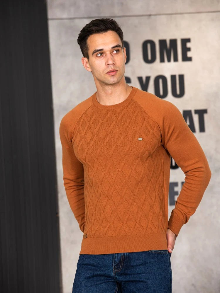 Patrick | Klassischer Herren-Pullover aus Baumwolle, Eleganter Freizeit-Pullover | Nomad NTS