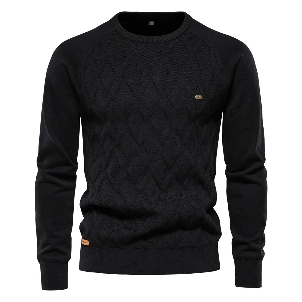 Patrick | Klassischer Herren-Pullover aus Baumwolle, Eleganter Freizeit-Pullover | Nomad NTS