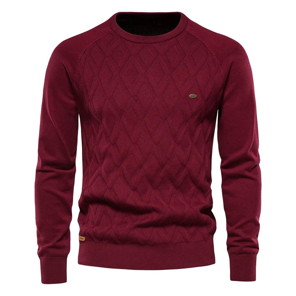 Patrick | Klassischer Herren-Pullover aus Baumwolle, Eleganter Freizeit-Pullover | Nomad NTS