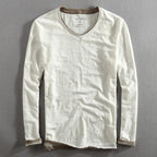 Paul | Herren-Pullover mit V-Ausschnitt und Langarm, Eleganter Freizeit-Pullover | Nomad NTS | Grau