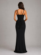 Penelope | Damen Bodycon-Maxikleid mit drapiertem Corset, geformte Silhouette Abendkleid | Nomadnts | Nomadnts
