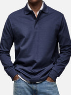 Percy | Herren langärmeliges Poloshirt, tailliert geschnittenes elegantes Polo | Nomadnts | Nomadnts