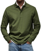 Percy | Herren langärmeliges Poloshirt, tailliert geschnittenes elegantes Polo | Nomadnts | Nomadnts