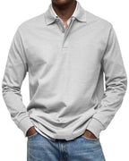 Percy | Herren langärmeliges Poloshirt, tailliert geschnittenes elegantes Polo | Nomadnts | Nomadnts