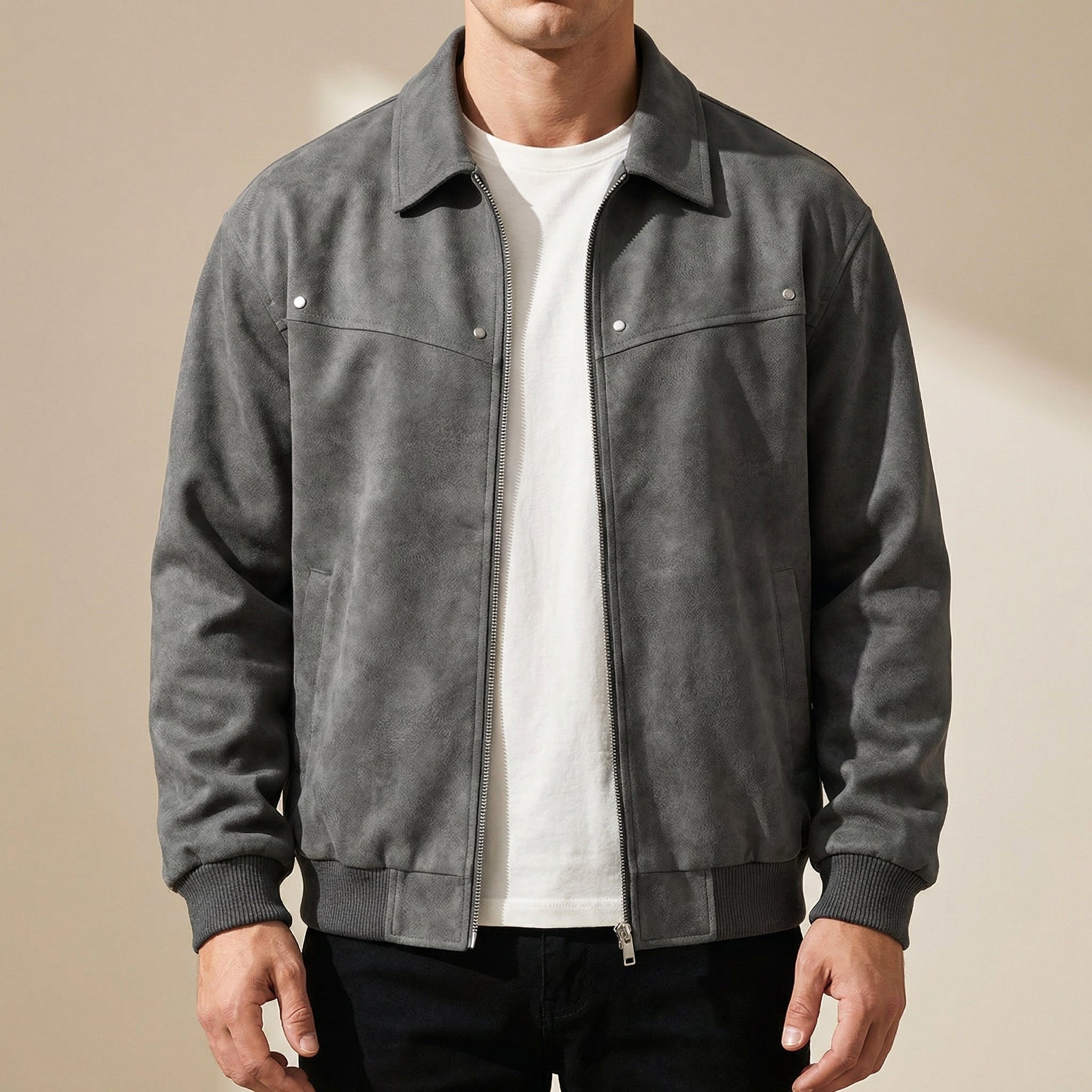 Peter | Herren Lammleder-Jacke, tailliert geschnittene elegante Jacke | Nomadnts | Nomadnts