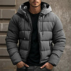 Philip | Herren gesteppte Daunenjacke mit Kapuze, gepolsterter Herbstmantel | Nomadnts | Nomadnts