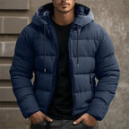 Philip | Herren gesteppte Daunenjacke mit Kapuze, gepolsterter Herbstmantel | Nomadnts | Nomadnts