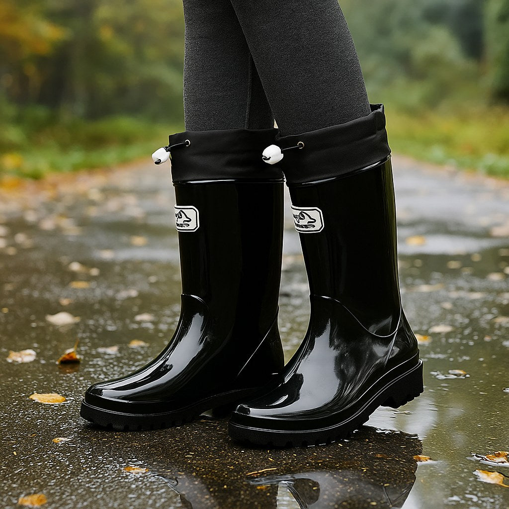 Phoebe | Damen wasserdichte Gummistiefel, Regenstiefel mit verstellbarer Schnürung | Nomadnts | Nomadnts