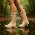 Phoebe | Damen wasserdichte Gummistiefel, Regenstiefel mit verstellbarer Schnürung | Nomadnts | Nomadnts
