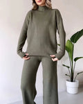 Poppy | Damen Zweiteiler-Strickset mit Cutout-Detail, Loungeset | Nomadnts | Nomadnts