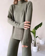 Poppy | Damen Zweiteiler-Strickset mit Cutout-Detail, Loungeset | Nomadnts | Nomadnts