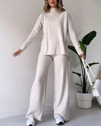 Poppy | Damen Zweiteiler-Strickset mit Cutout-Detail, Loungeset | Nomadnts | Nomadnts