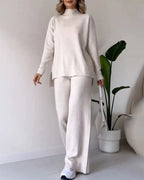 Poppy | Damen Zweiteiler-Strickset mit Cutout-Detail, Loungeset | Nomadnts | Nomadnts