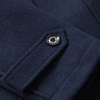 Preston | Herren-Woll-Trenchcoat mit Doppelkragen, taillierter Business-Mantel | Nomadnts