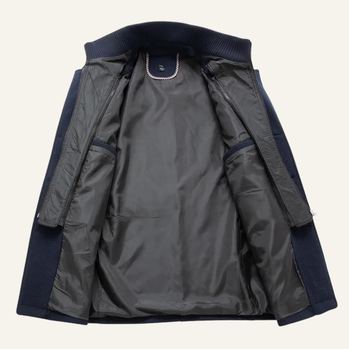 Preston | Herren-Woll-Trenchcoat mit Doppelkragen, taillierter Business-Mantel | Nomadnts | Braun