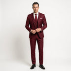 Przemysław | Eleganter dreiteilliger Herrenanzug mit Weste, Slim-Fit Anzug | Nomad NTS