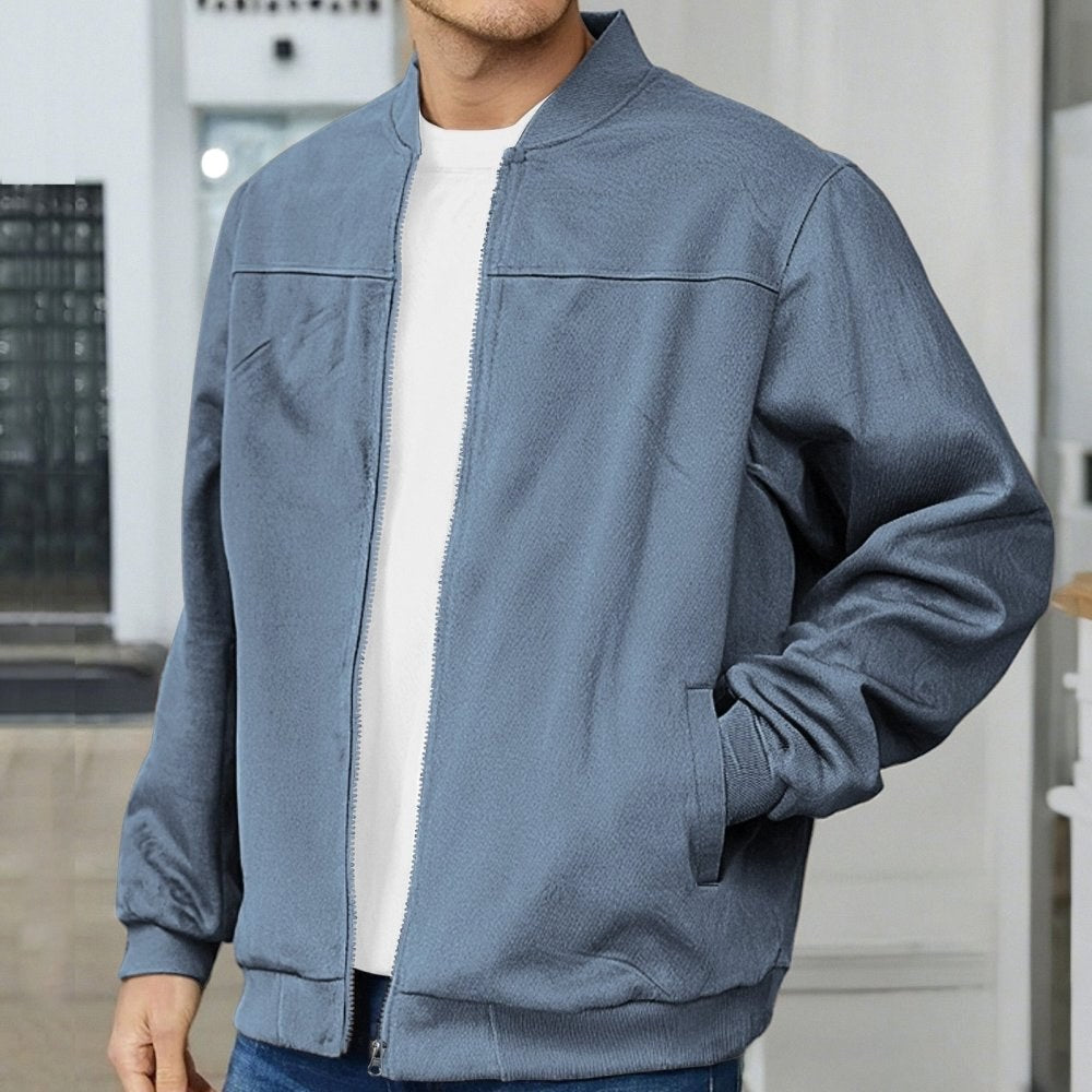 Rafał | Herrenjacke aus Wildleder mit Bomber-Schnitt, elegante Herbstjacke | Nomad NTS