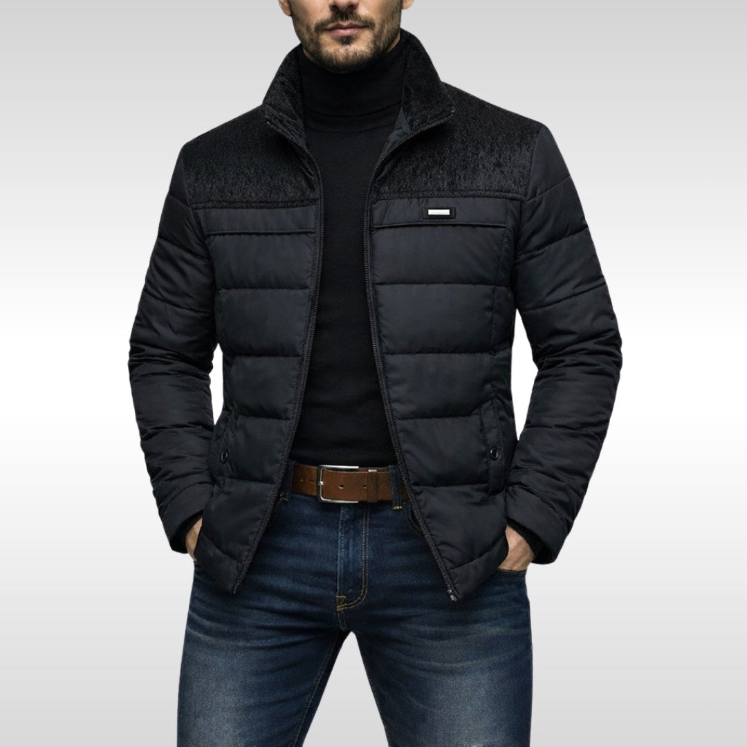 Rainer | Herren Isolierte Tech Jacke, Wetterschutz Herrenjacke | Nomad NTS | Black