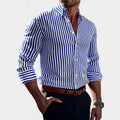 Reuben | Herren gestreiftes Baumwollhemd, klassisches Button-Hemd | Nomadnts | Nomadnts