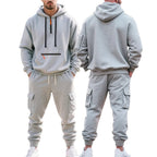 Robert | Herrensportlicher Trainingsanzug mit Kapuze, Warmer Winteranzug | Nomad NTS | Wit