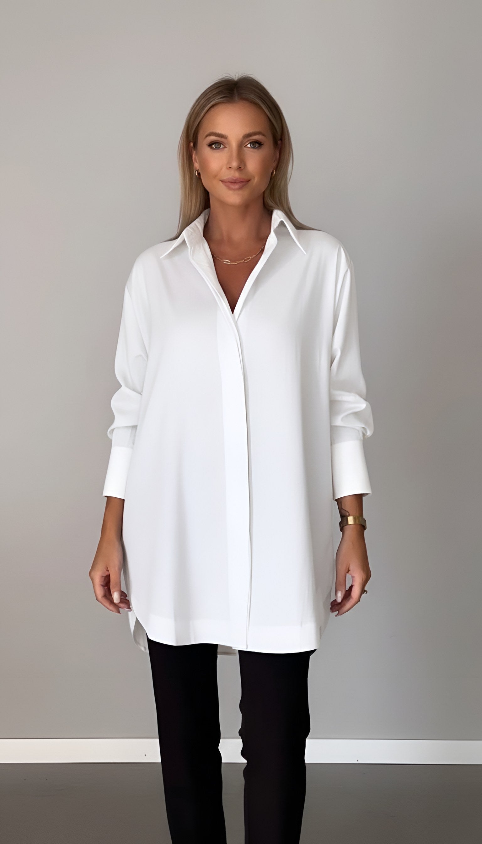 Romane | Damen Oversized Baumwollhemd, Bluse mit Knopfleiste | Nomadnts | Nomadnts
