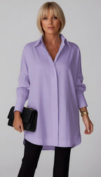 Romane | Damen Oversized Baumwollhemd, Bluse mit Knopfleiste | Nomadnts | Nomadnts