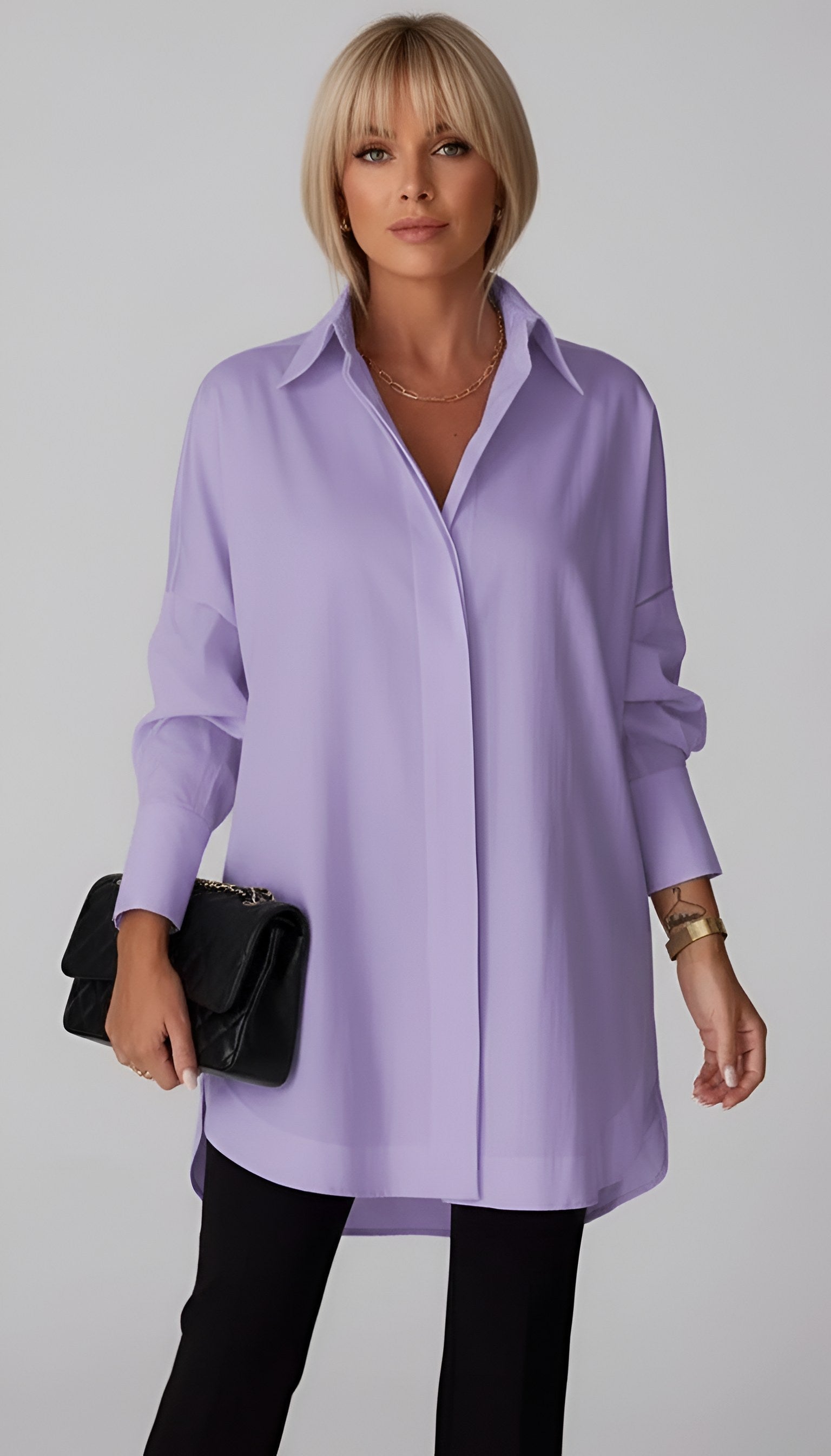 Romane | Damen Oversized Baumwollhemd, Bluse mit Knopfleiste | Nomadnts | Nomadnts