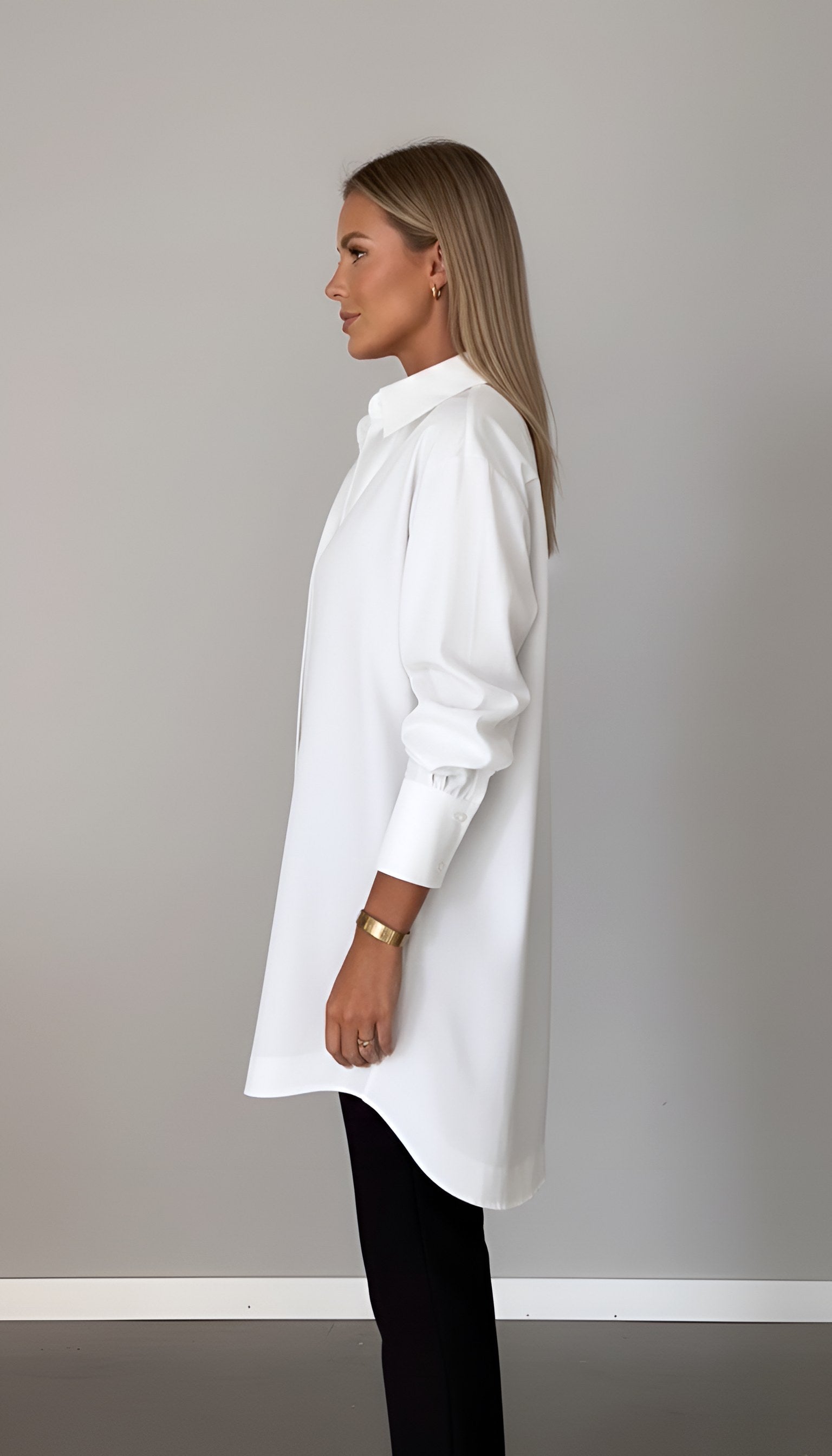 Romane | Damen Oversized Baumwollhemd, Bluse mit Knopfleiste | Nomadnts | Nomadnts
