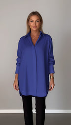 Romane | Damen Oversized Baumwollhemd, Bluse mit Knopfleiste | Nomadnts | Nomadnts