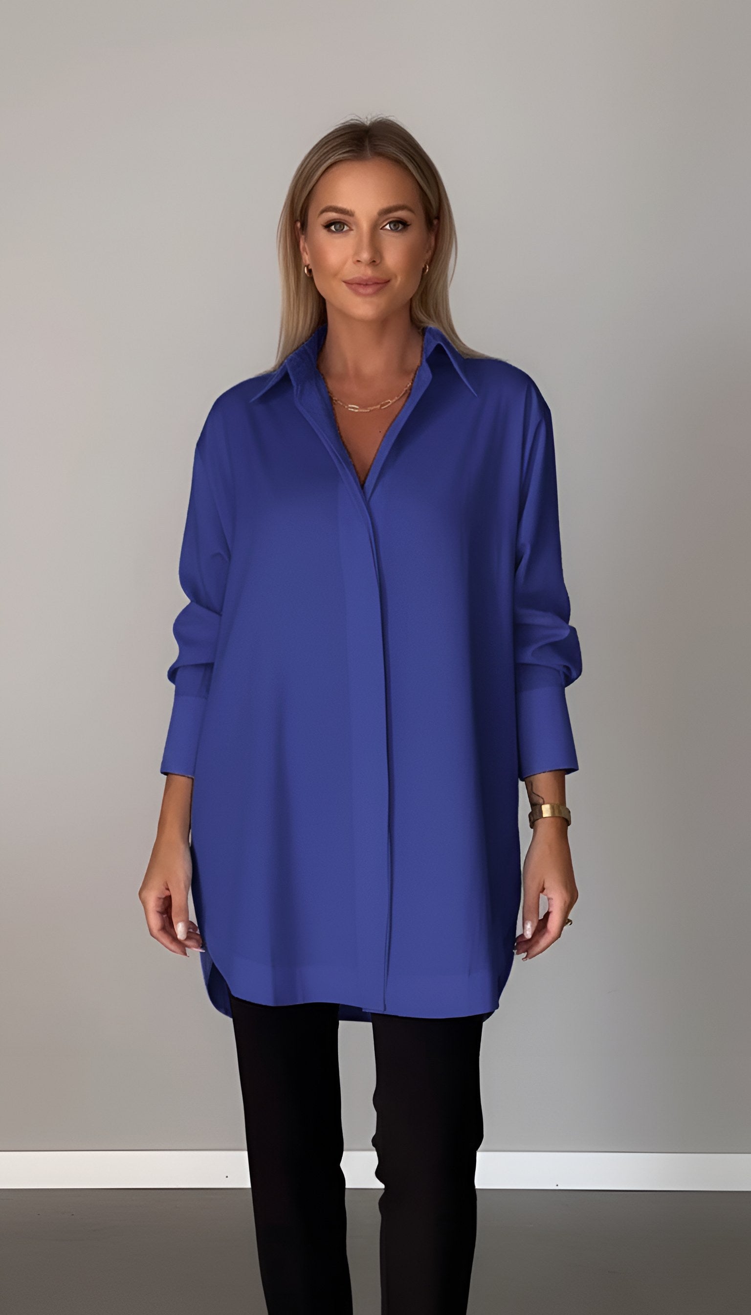 Romane | Damen Oversized Baumwollhemd, Bluse mit Knopfleiste | Nomadnts | Nomadnts