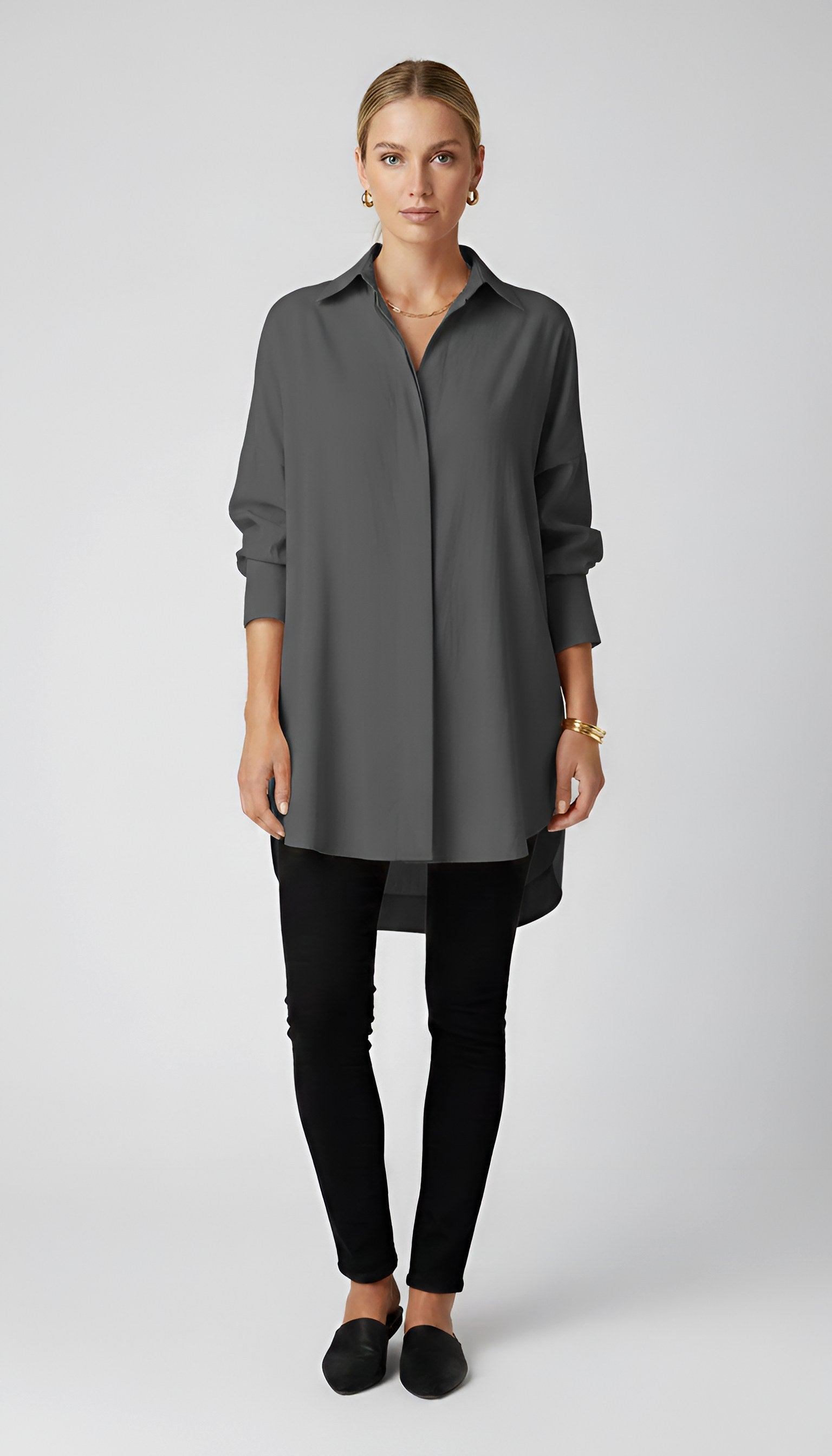 Romane | Damen Oversized Baumwollhemd, Bluse mit Knopfleiste | Nomadnts | Nomadnts