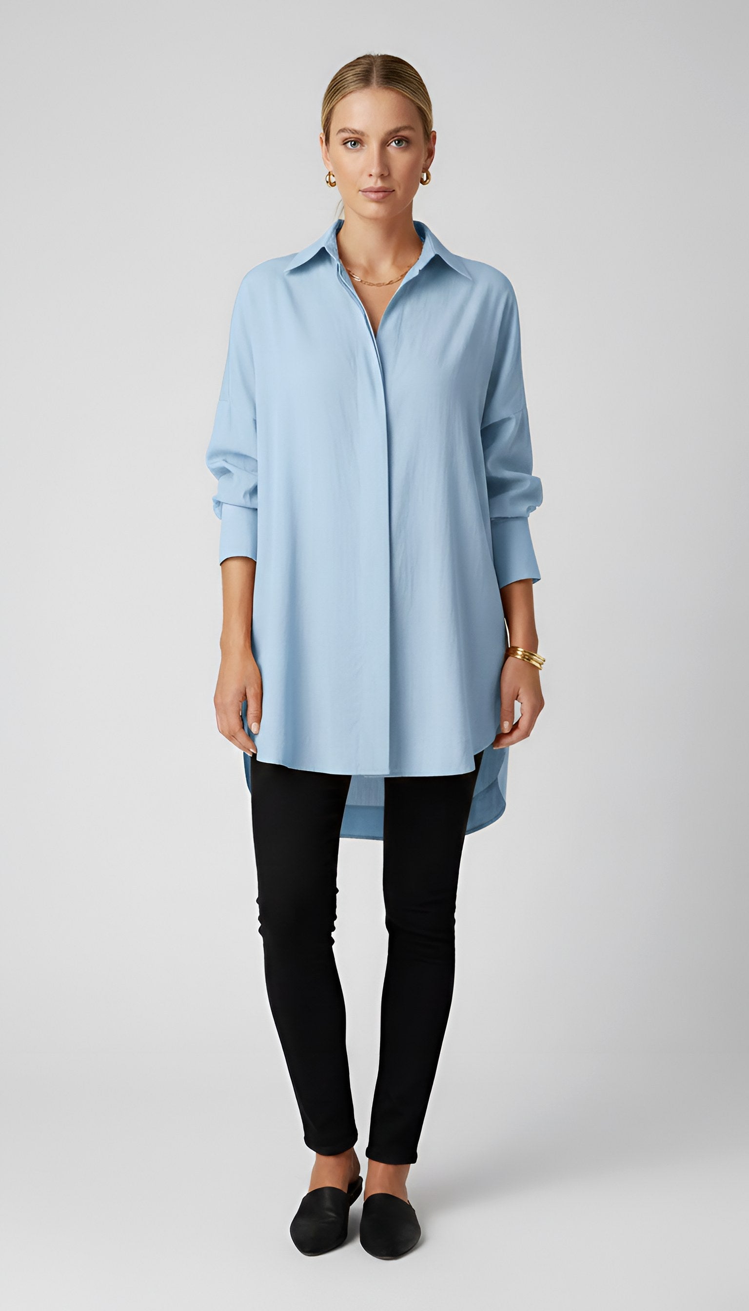 Romane | Damen Oversized Baumwollhemd, Bluse mit Knopfleiste | Nomadnts | Nomadnts