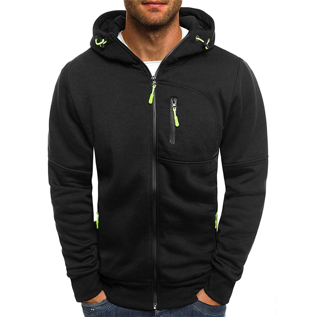 Ross | Herren Kapuzenjacke mit Reißverschluss, lockerer Herbstpullover | Nomadnts | Nomadnts