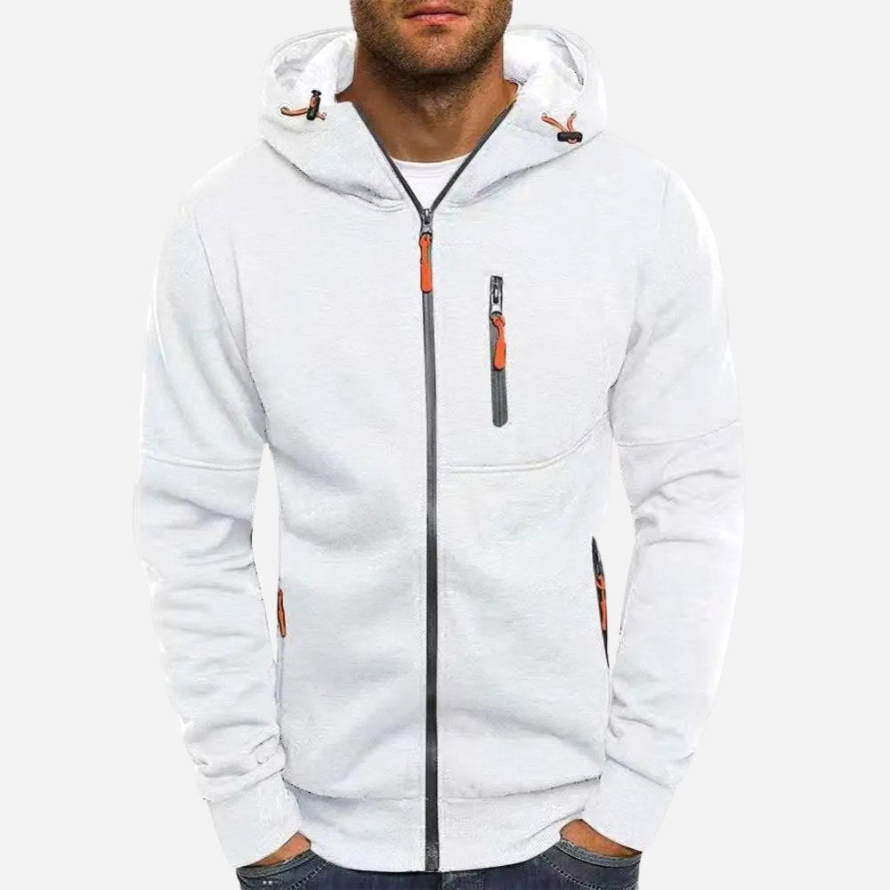 Ross | Herren Kapuzenjacke mit Reißverschluss, lockerer Herbstpullover | Nomadnts | Nomadnts
