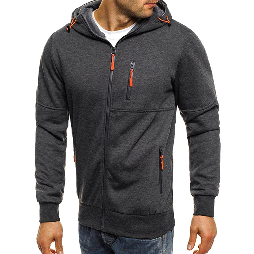 Ross | Herren Kapuzenjacke mit Reißverschluss, lockerer Herbstpullover | Nomadnts | Nomadnts