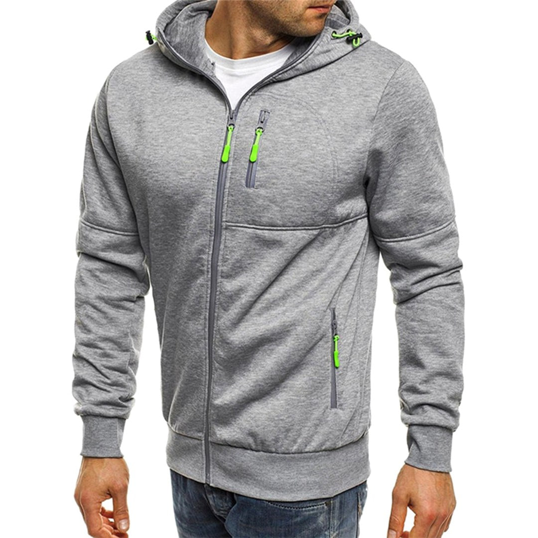 Ross | Herren Kapuzenjacke mit Reißverschluss, lockerer Herbstpullover | Nomadnts | Nomadnts