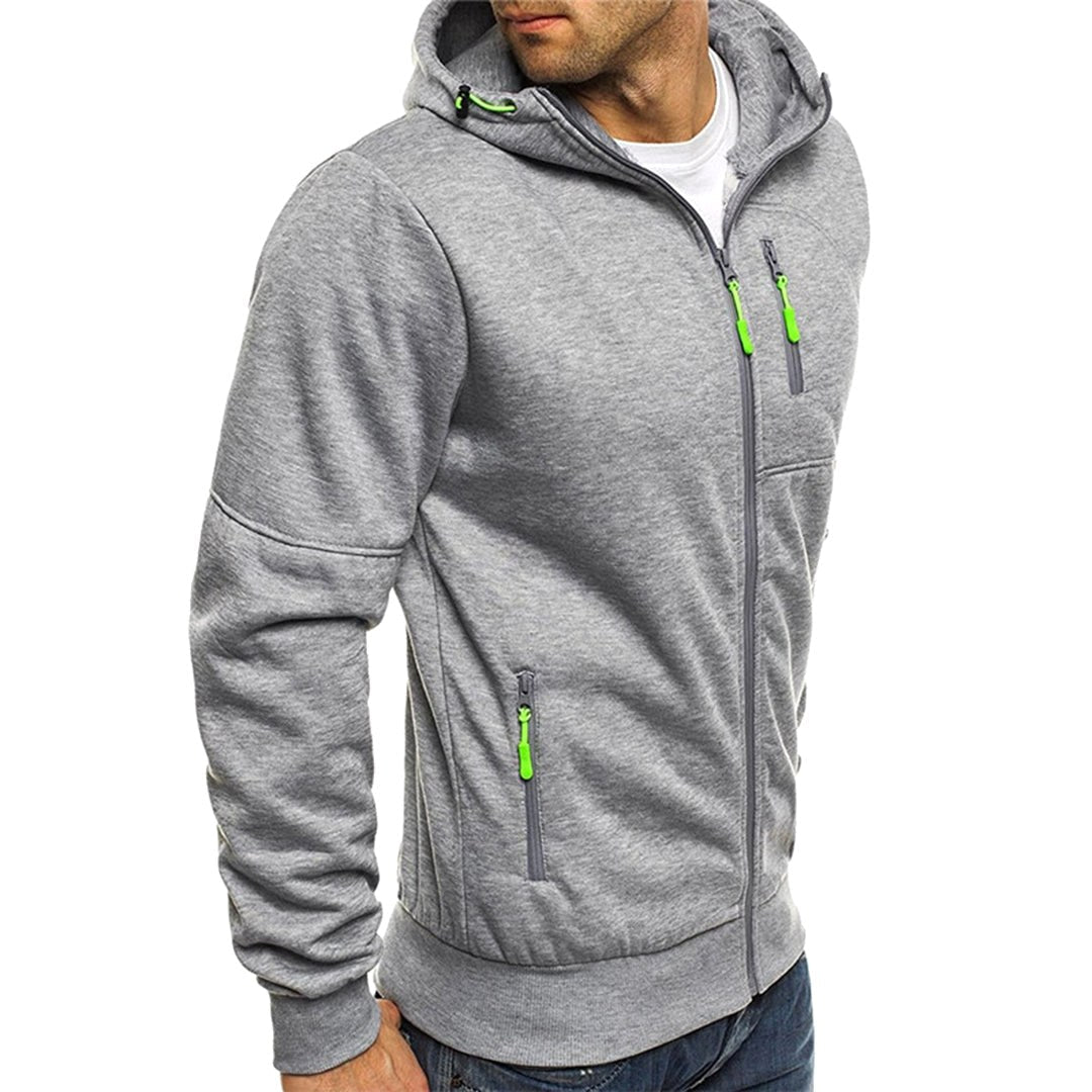 Ross | Herren Kapuzenjacke mit Reißverschluss, lockerer Herbstpullover | Nomadnts | Nomadnts