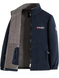Rudolf | Herren Fleecejacke mit Kragen, Outdoor Fleecejacke | Nomad NTS | Dunkelblau