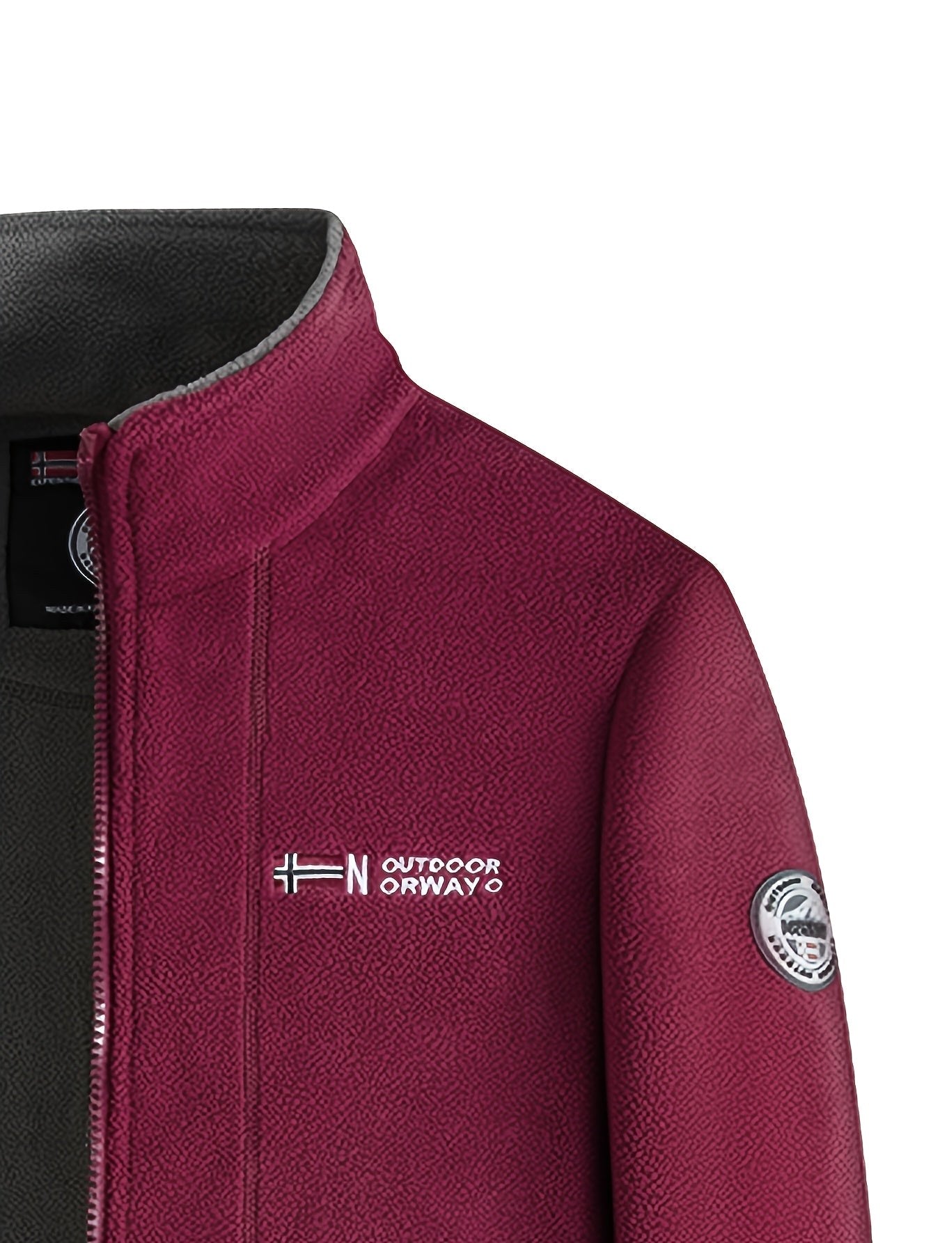 Rudolf | Herren Fleecejacke mit Kragen, Outdoor Fleecejacke | Nomad NTS | Grau